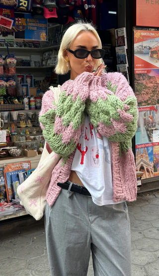 Strawberry & Matcha Knit