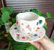 White Cup Dish Set
