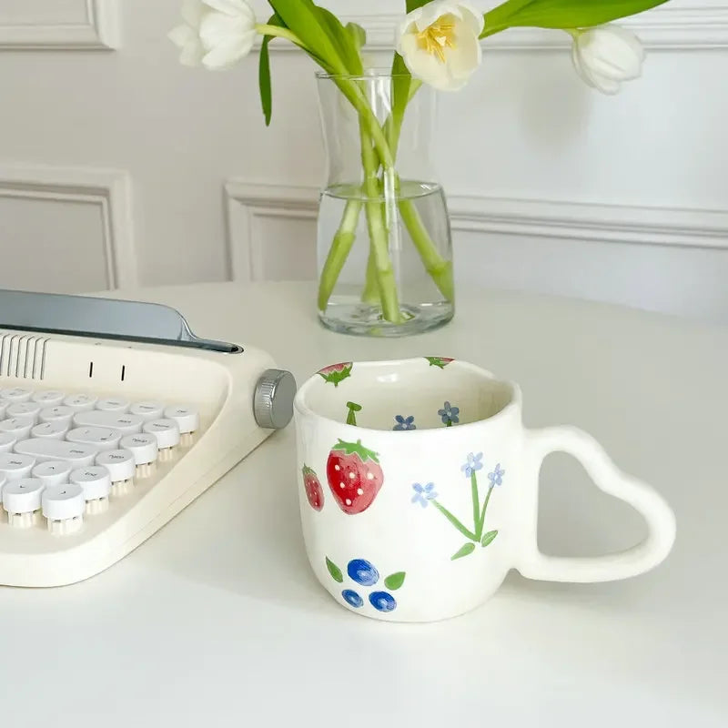 Heart Pinched Mugs
