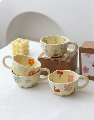 Baby's Breath Ceramic Mugs