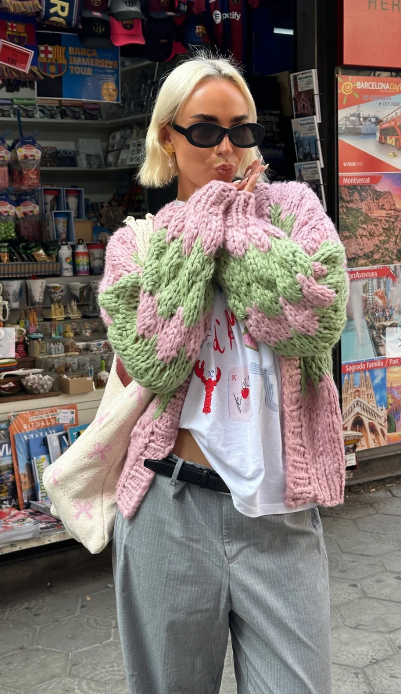 Strawberry & Matcha Knit