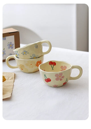 Baby's Breath Ceramic Mugs
